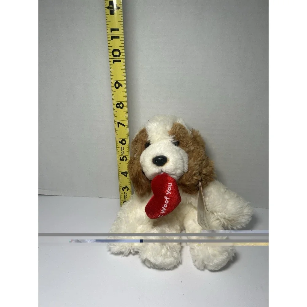 Vtg Russ Berrie Puddin Cocker Spaniel Puppy‎ Dog Small Plush Toy Cockapoo Heart